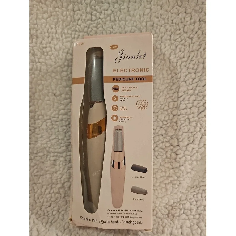 Jianlet Smooth Rechargeable Electric Foot Callus Remover Pedicure‎ Tool